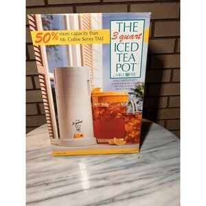 Mr. Coffee 3 Quart Iced Tea Pot Series TM3 Electric Tea Coffee Maker Vintage NIB